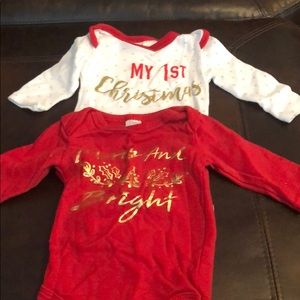 My First Christmas onsies
